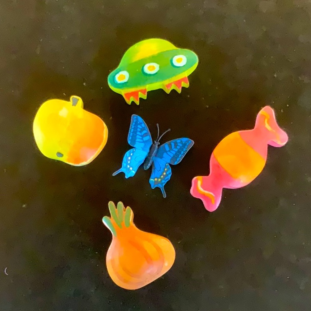 Hand Painted Wood Magnets